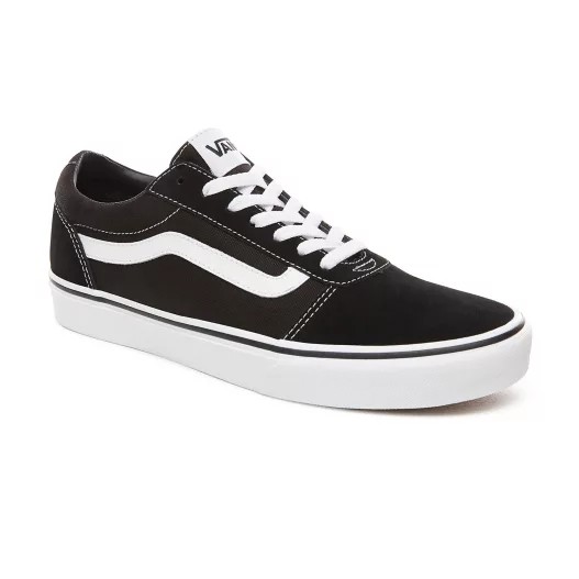 Vans Ward Suede Canvas Black White - Hores Stores