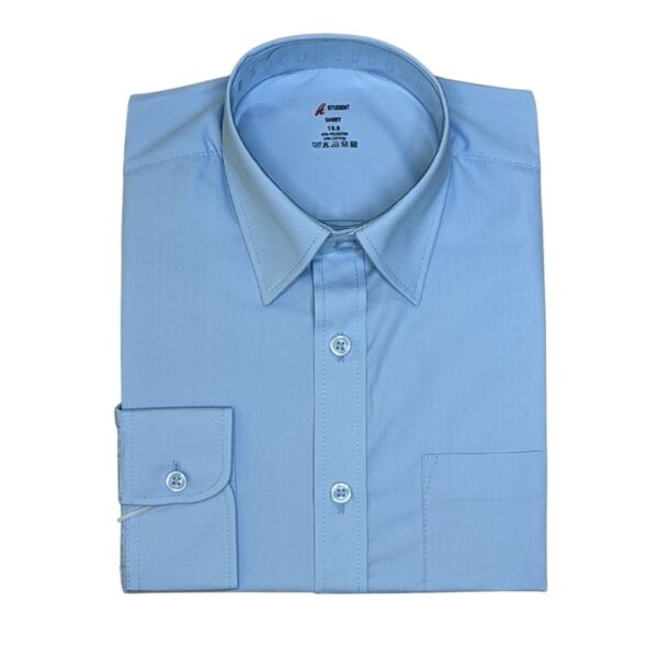 Long Sleeve School Shirt - Blue