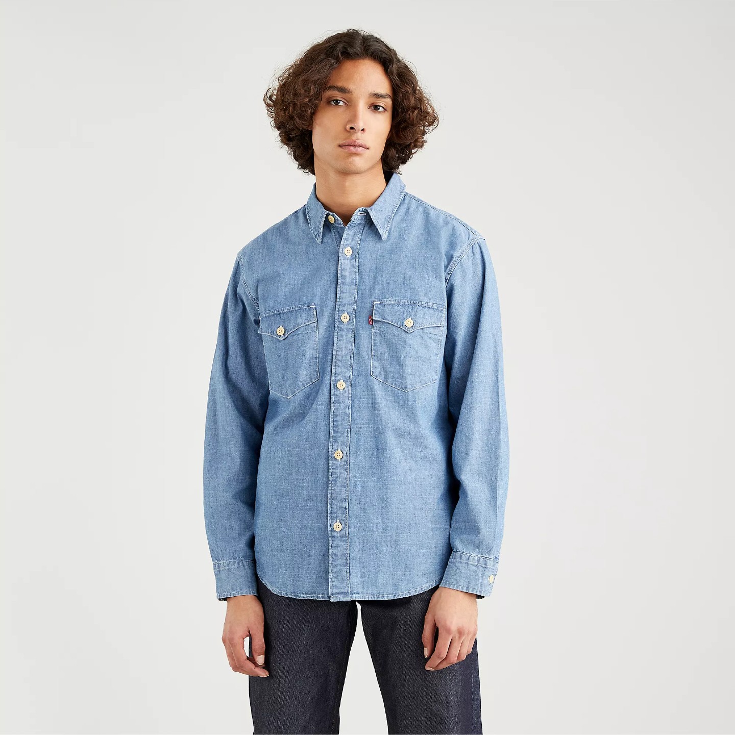 Levi’s Relaxed Fit Denim Shirt - Light blue - Hores Stores