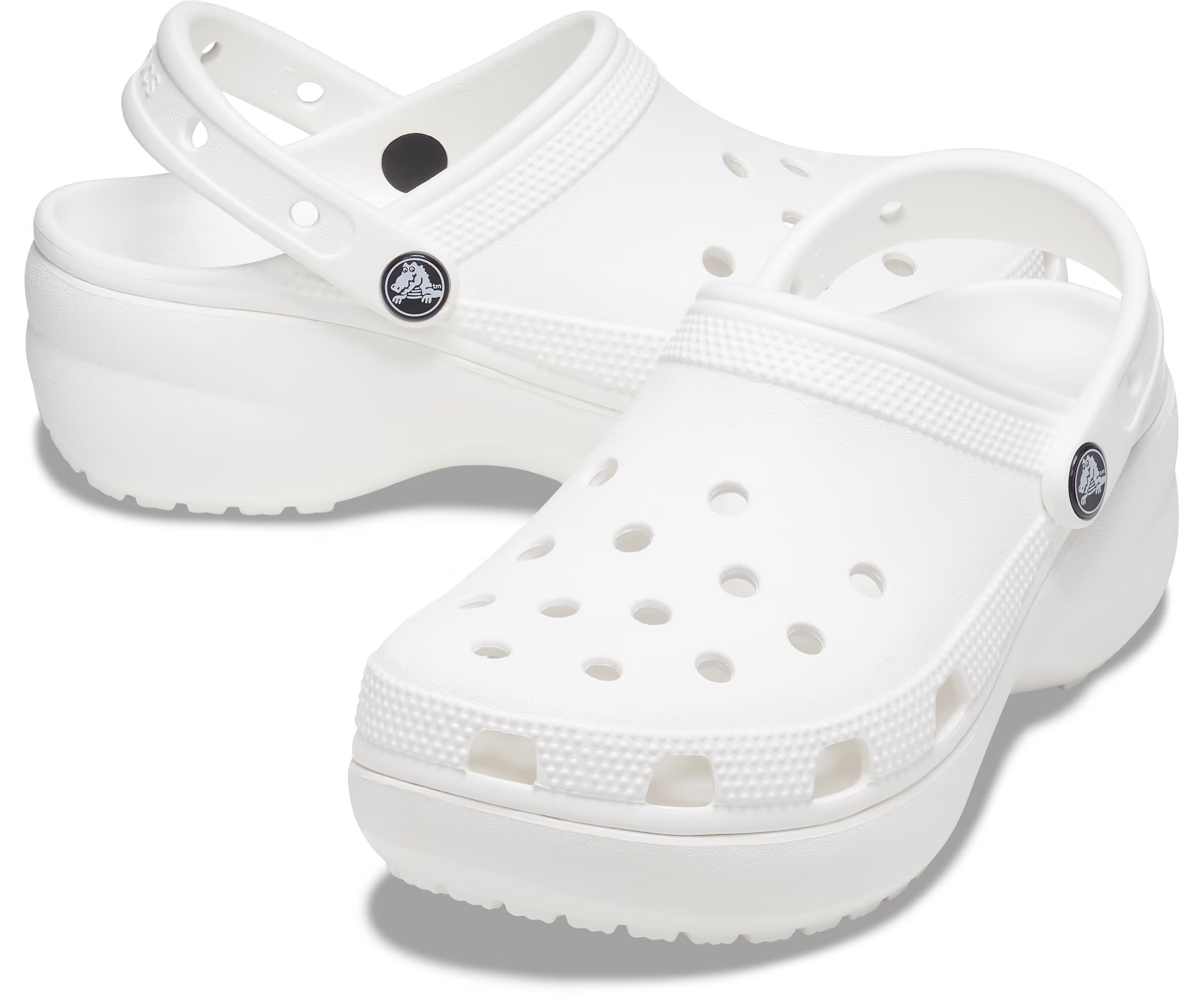 Crocs Womens Classic Platform Clog - White - Hores Stores