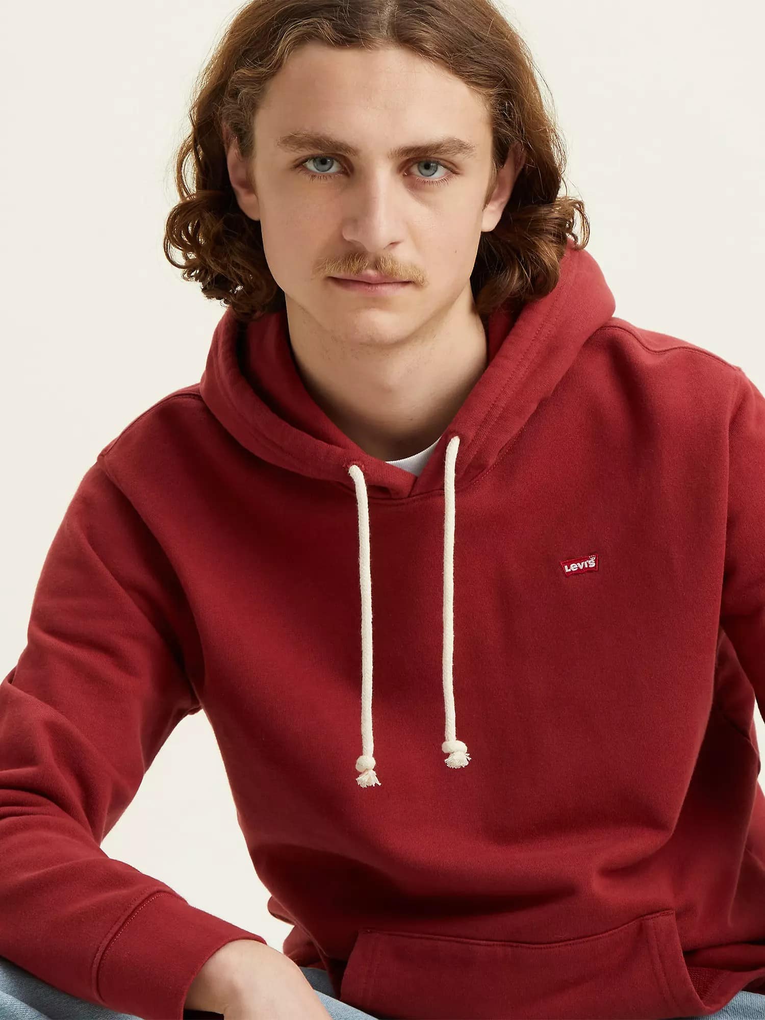 Levi's Original Hoodie Brick Red - Hores Stores