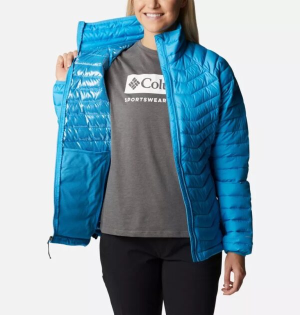 Columbia Womens Powder Lite Jacket Blue Chill - Image 5