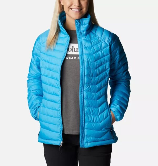 Columbia Womens Powder Lite Jacket Blue Chill - Image 8
