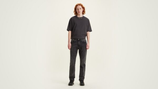 Levi’s 502 Taper - Dark Black Worn In - Image 3