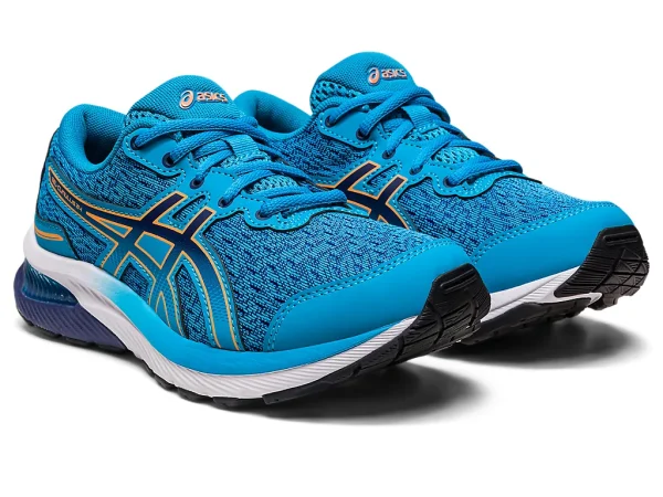 Asics Gel-Cumulus 24 GS - Island Blue/Sun Peach - Image 3