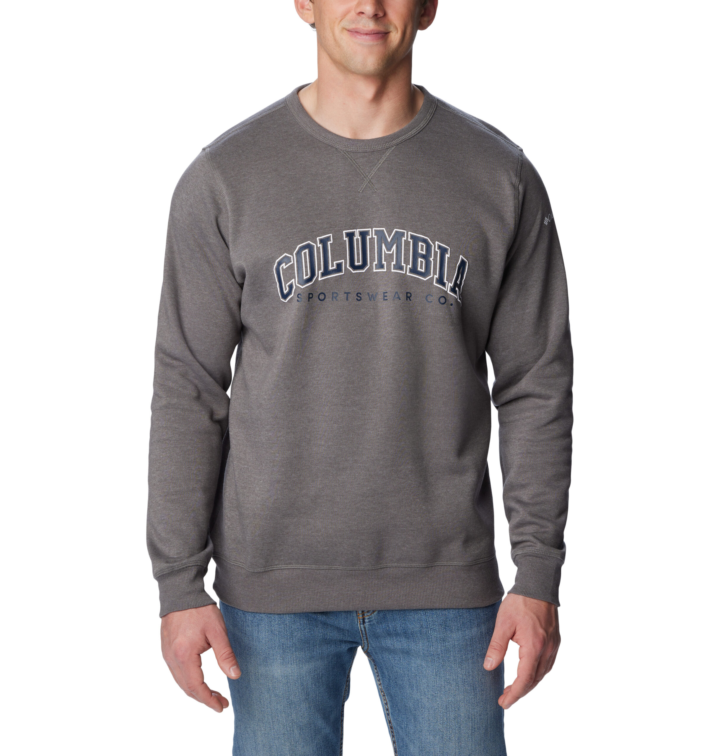 Columbia Logo Fleece Crew - City Grey - Hores Stores