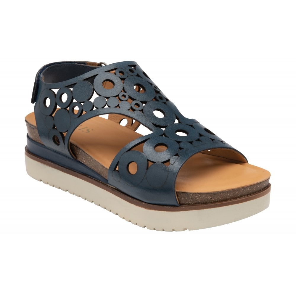 Lotus Melbourne Sandals - Navy - Hores Stores