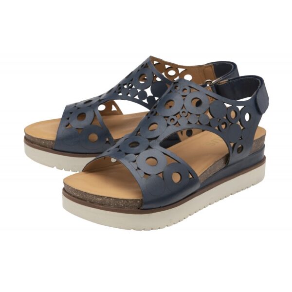 Lotus Melbourne Sandals - Navy - Image 4