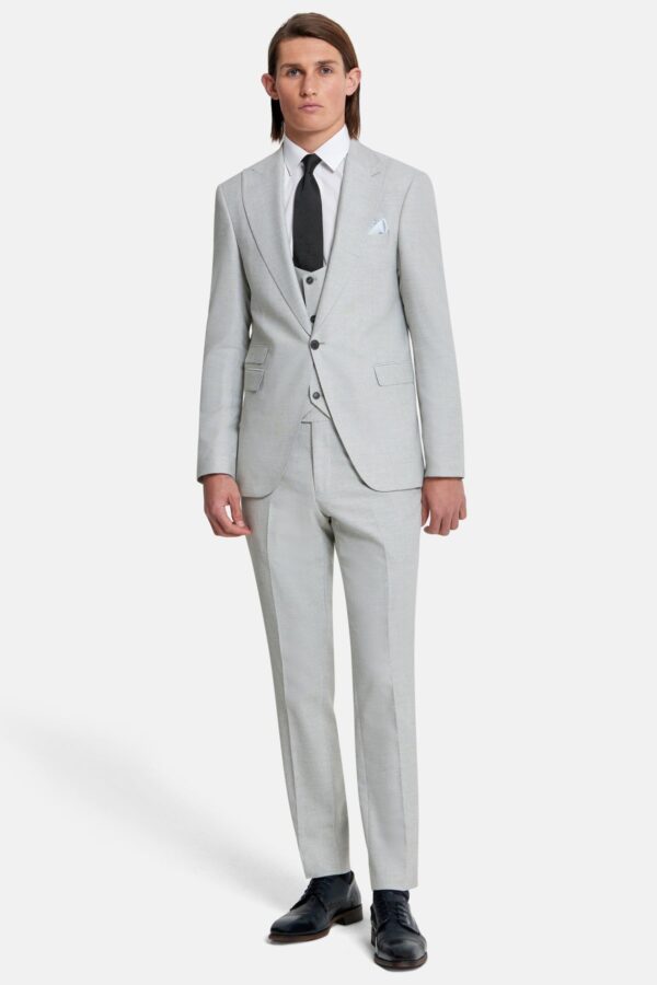 Benetti Travis Napoli Three Piece Suit Slim fit - Silver