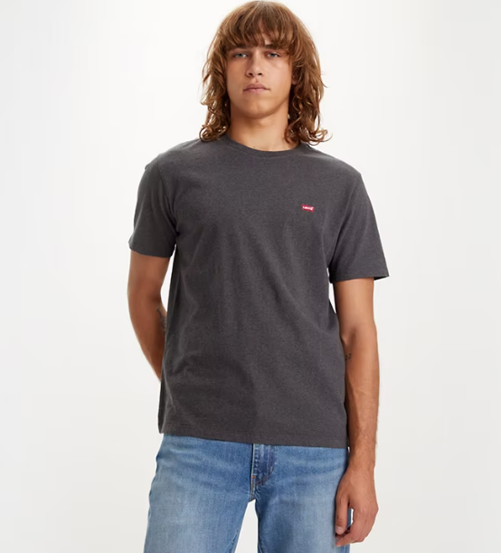 Levi’s T Small Logo Charcoal - Hores Stores