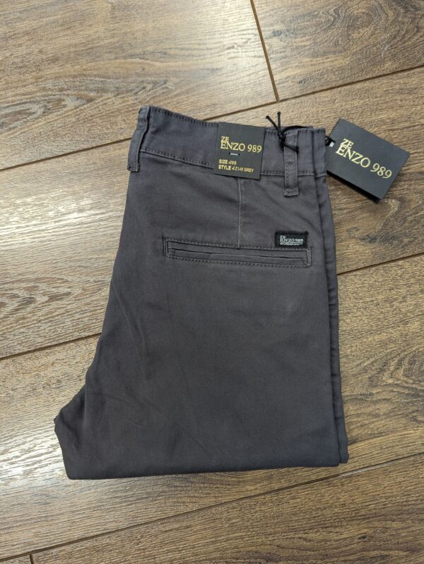 Enzo Stretch Chino Grey