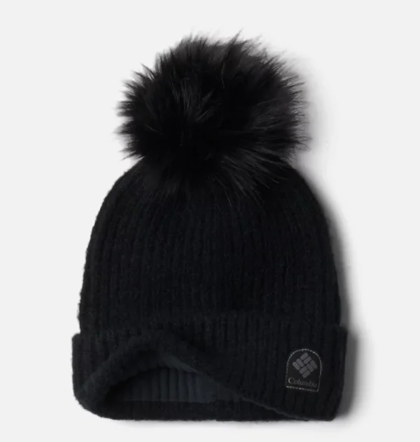 Columbia Winter Blur Pom Pom Beanie Black - Image 2