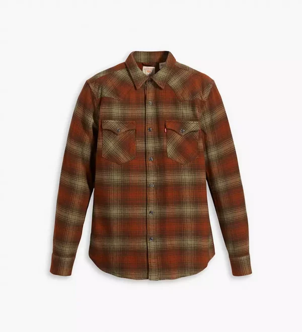 Levi's Barstow Western Standard Shirt - Plaid Monks Robe - Image 5