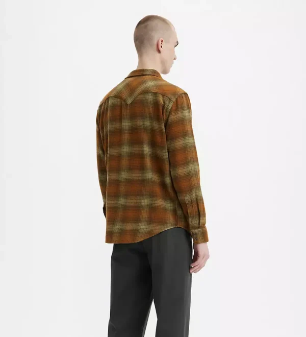 Levi's Barstow Western Standard Shirt - Plaid Monks Robe - Image 2