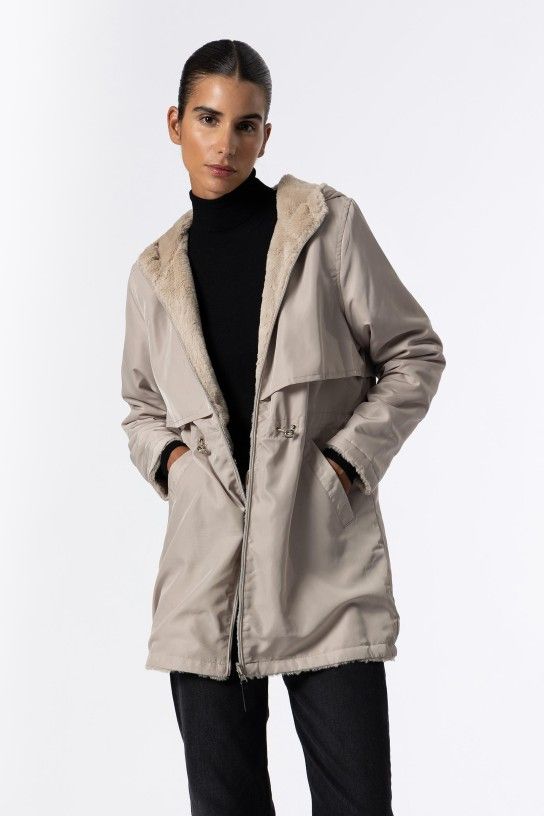 Tiffosi Long Jacket Rocky - Cement - Hores Stores