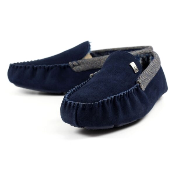Lazy Dogz Worley - Navy Leather - Image 3