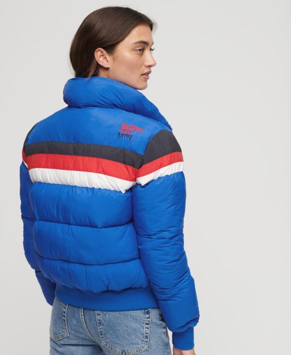 Superdry Retro Panel Short Puffer Jacket - Royal Blue - Image 2