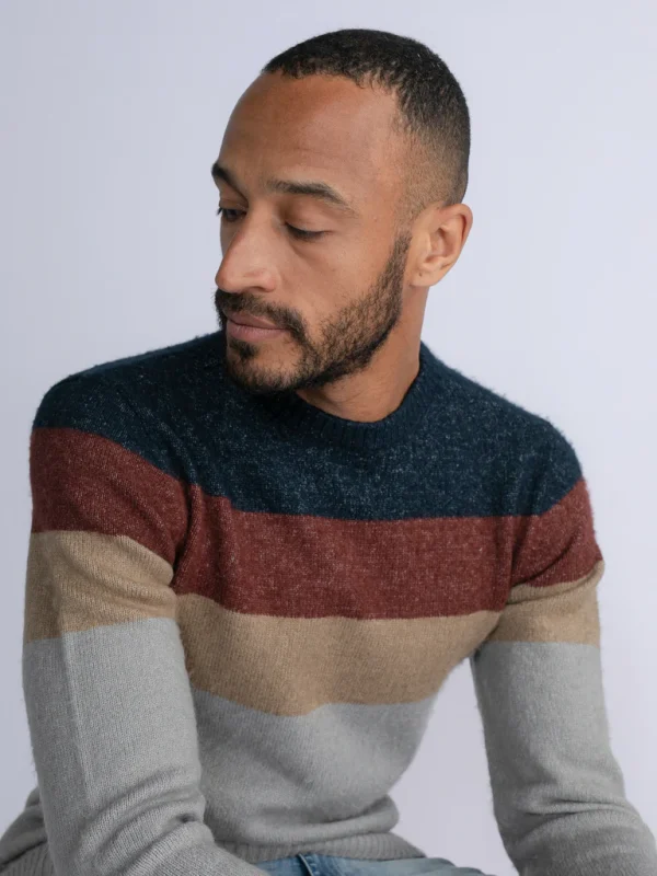 Petrol Melee Jumper Crew - Light Grey - Image 3