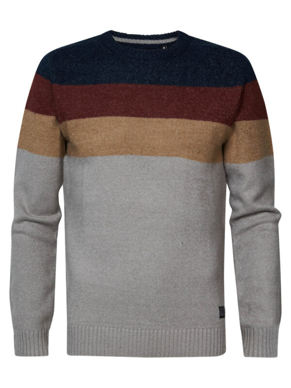Petrol Melee Jumper Crew - Light Grey - Image 4