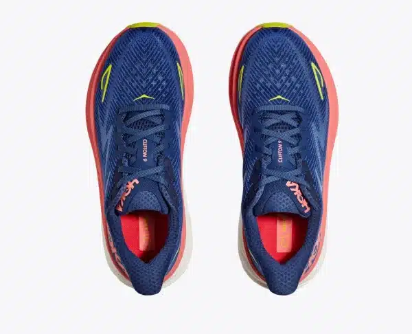 Women's Hoka Clifton 9 - Evening Sky/Coral - Image 3