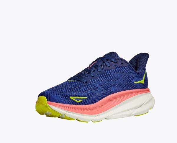 Women's Hoka Clifton 9 - Evening Sky/Coral - Image 4