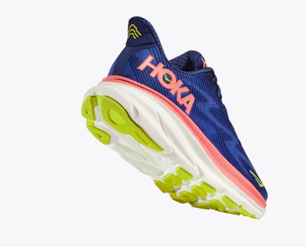 Women's Hoka Clifton 9 - Evening Sky/Coral - Image 5