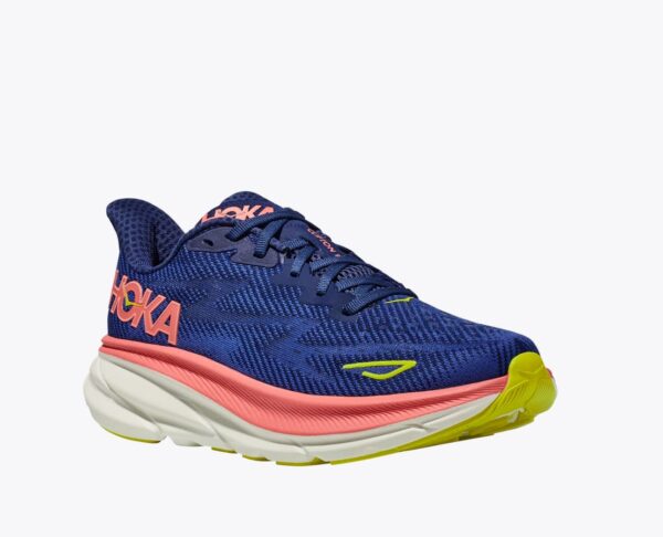 Women's Hoka Clifton 9 - Evening Sky/Coral
