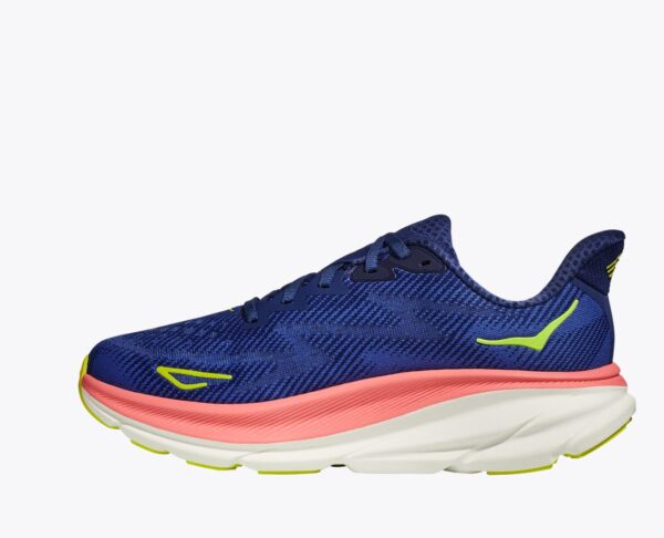 Women's Hoka Clifton 9 - Evening Sky/Coral - Image 8