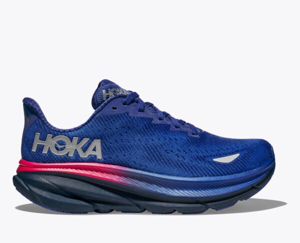 Women's Hoka Clifton 9 GTX - Dazzling Blue/Evening Sky - Image 8