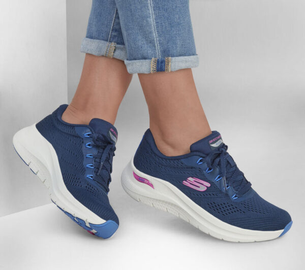 Skechers Arch Fit Big League - Navy/Multi - Image 5