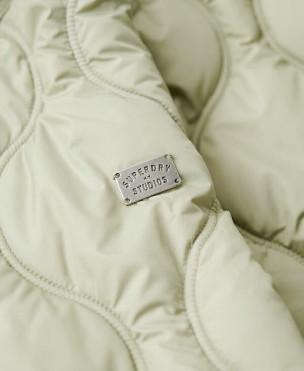 Superdry Studios Cropped Jacket - Olive Green - Image 3