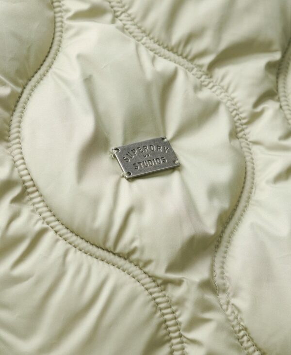 Superdry Studios Cropped Jacket - Olive Green - Image 4
