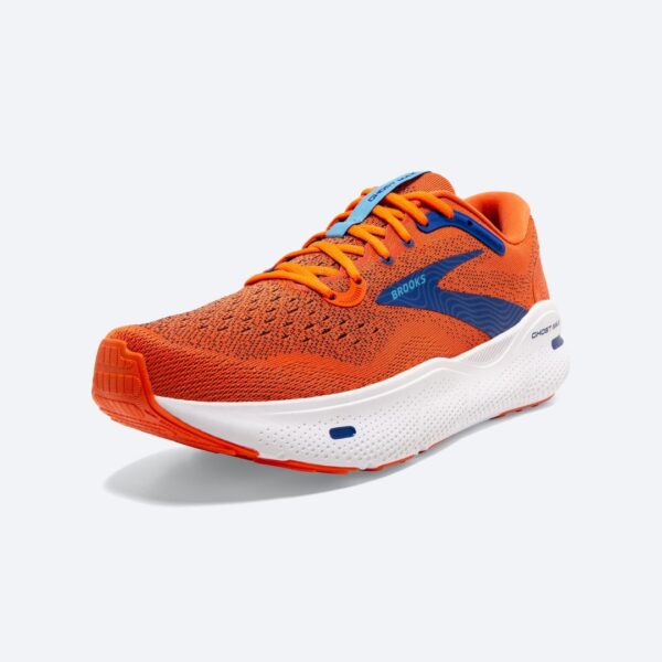 Brooks Ghost Max - Red Orange/Black/Surf The Web - Image 5