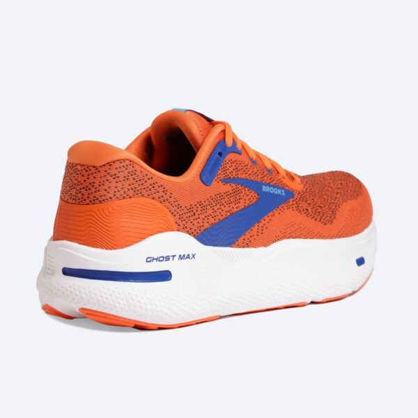 Brooks Ghost Max - Red Orange/Black/Surf The Web - Image 4