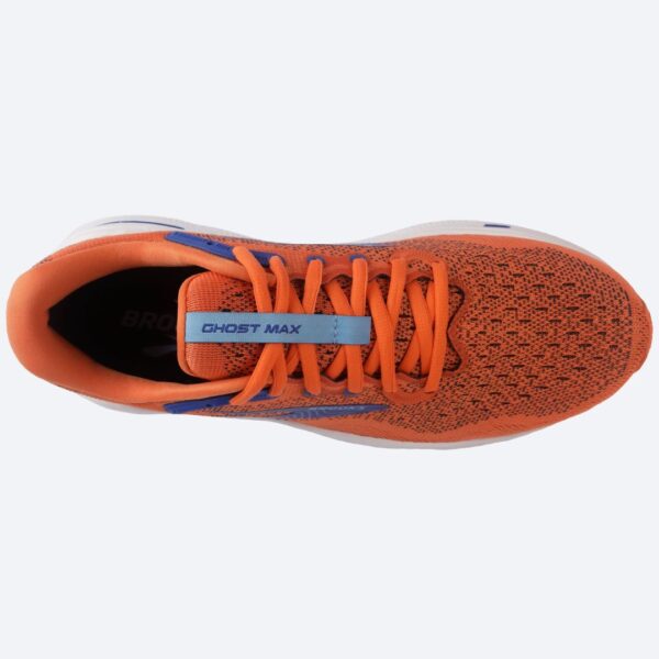 Brooks Ghost Max - Red Orange/Black/Surf The Web - Image 6