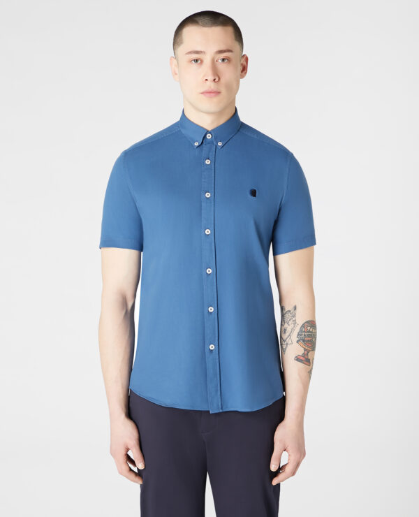 Remus Uomo Blue Rome Long Sleeve Casual Shirt