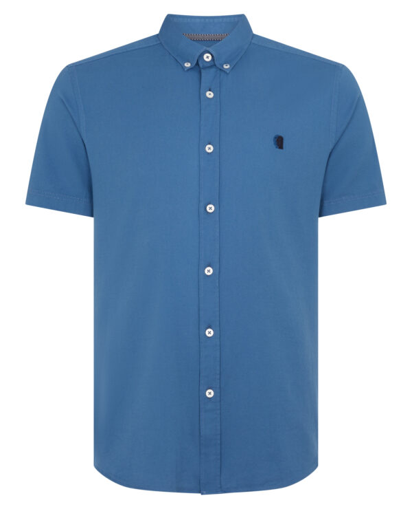 Remus Uomo Blue Rome Long Sleeve Casual Shirt - Image 5