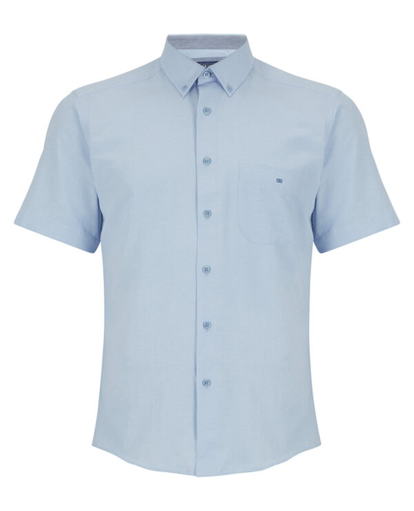 DG Drifter Light Blue Geneva Short Sleeve Casual Shirt