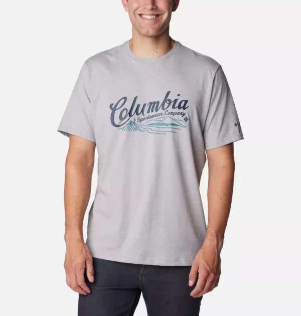 Columbia Men's Rockaway River Graphic Tee - Grey