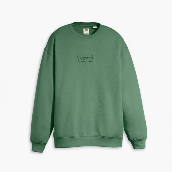 Levi’s Relaxed Fit Graphic Crewneck Sweatshirt - Dark Forest Green - Image 3
