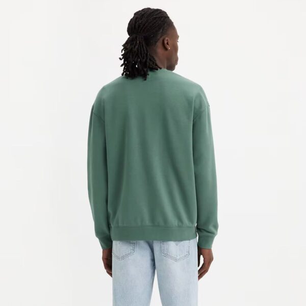 Levi’s Relaxed Fit Graphic Crewneck Sweatshirt - Dark Forest Green - Image 4