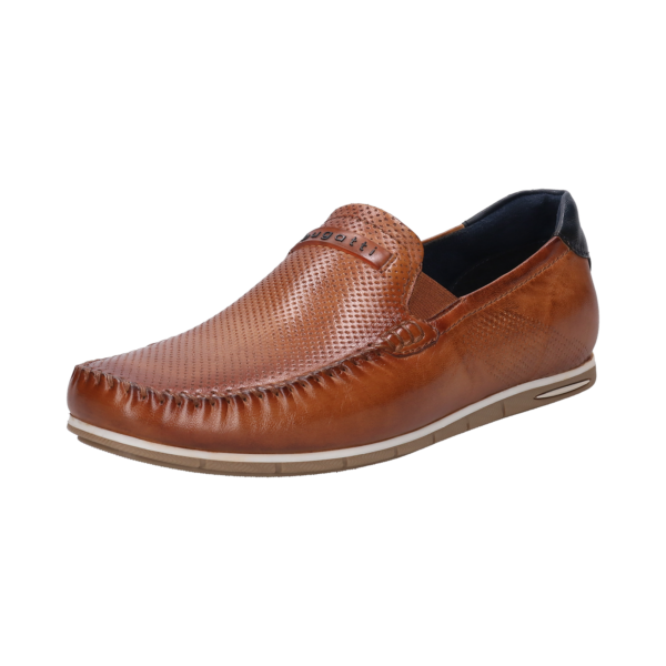 Bugatti Cognac Leather Mocassin