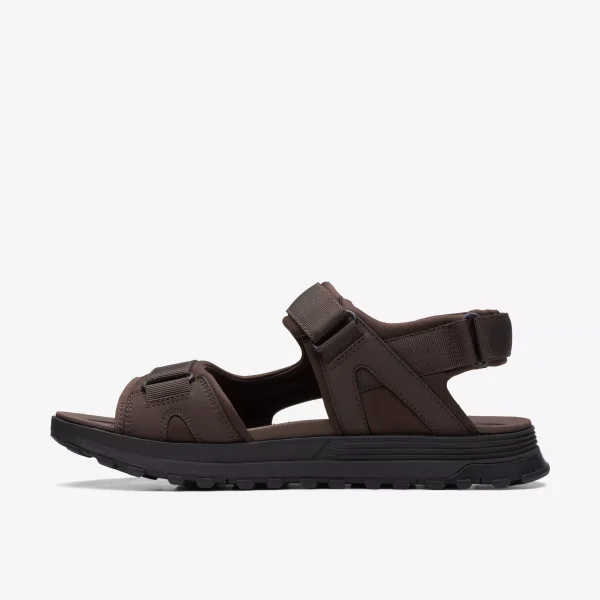 Clarks Mens Sandal ATL Trek Sun Brown Combination - Image 2
