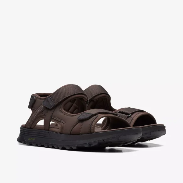 Clarks Mens Sandal ATL Trek Sun Brown Combination - Image 6