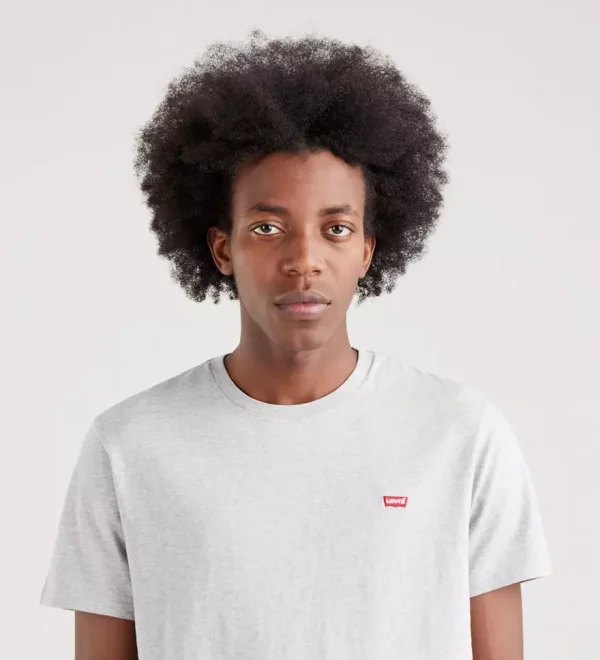 Levi's Original Housemark Tee - Mist Heather - Image 2
