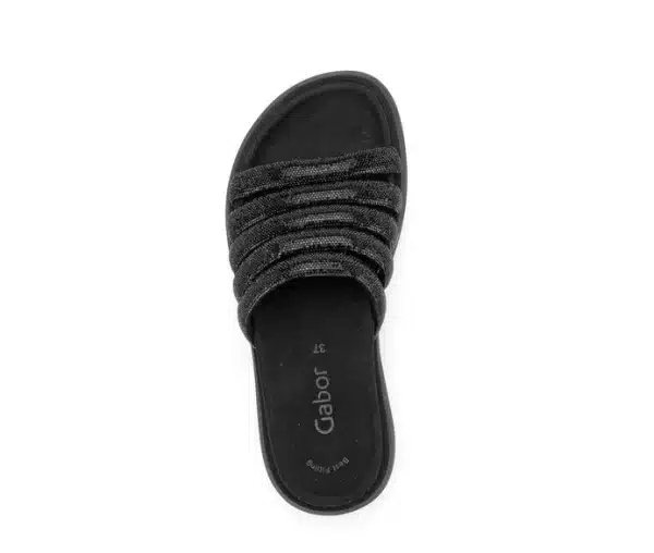 Gabor Ladies Sandal - Mule Black - Image 3