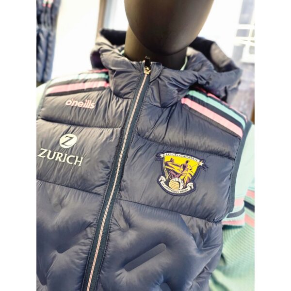 O'Neills Wexford GAA Padded Gilet - Marine / Candy / Blue - Image 2