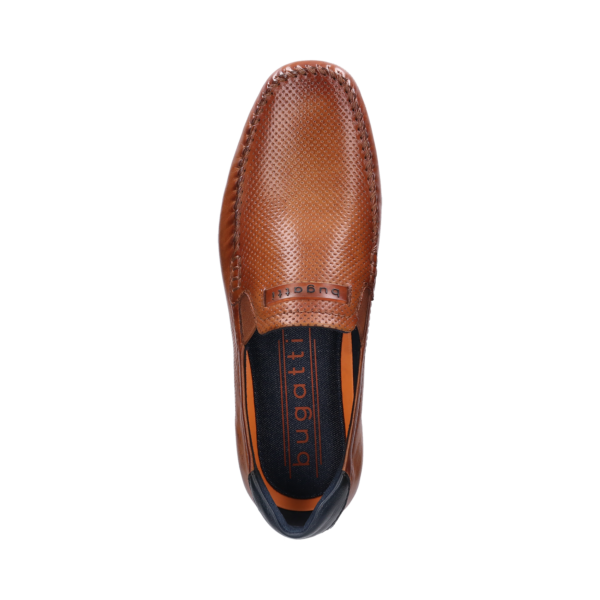 Bugatti Cognac Leather Mocassin - Image 4