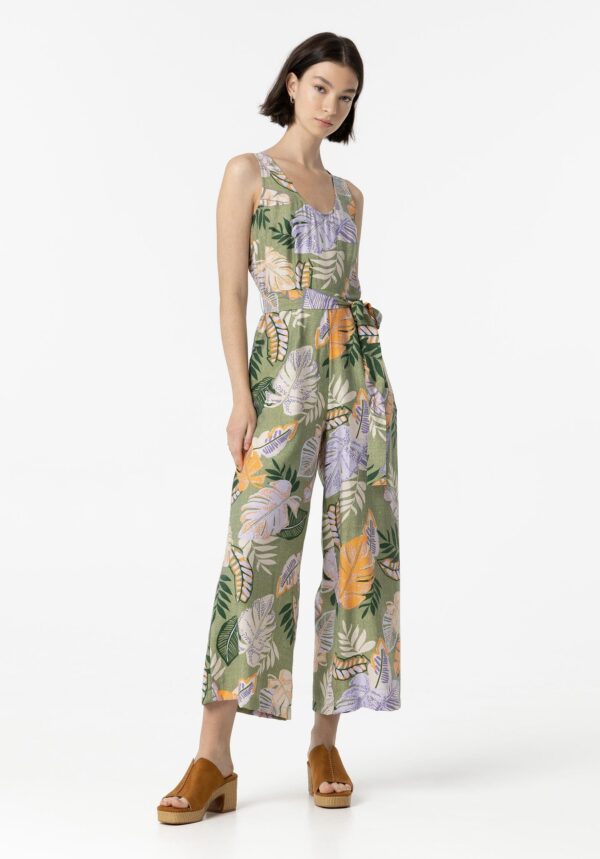 Tiffosi Printed Flowy Jumpsuit - Floral