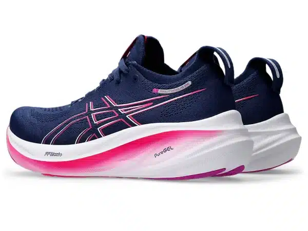 Asics Gel-Nimbus 26 Ladies 403 Runner - Blue Expanse/ Bold Magenta - Image 3